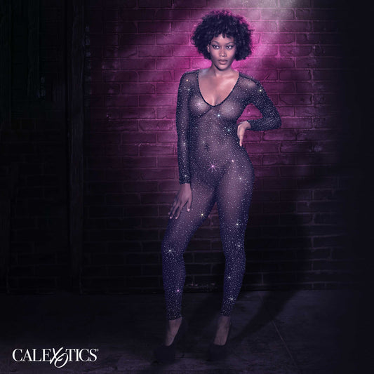 Melt Into Desire: Crotchless Black Temptation Suit
