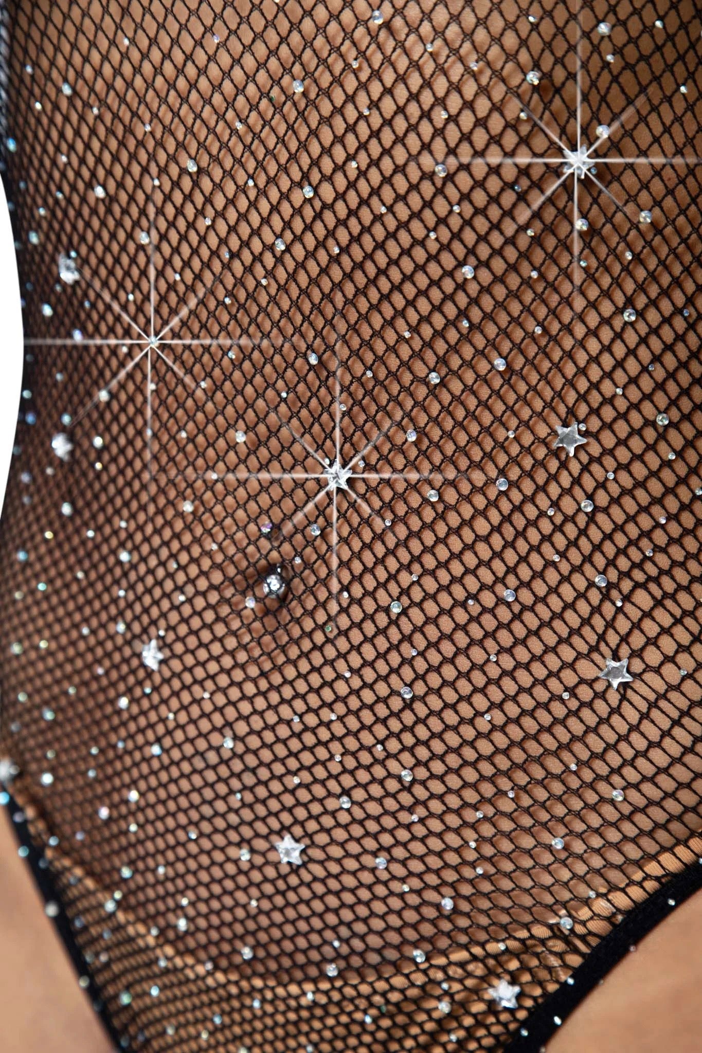 Celestial Temptation: Starry Snap Crotch Bodysuit