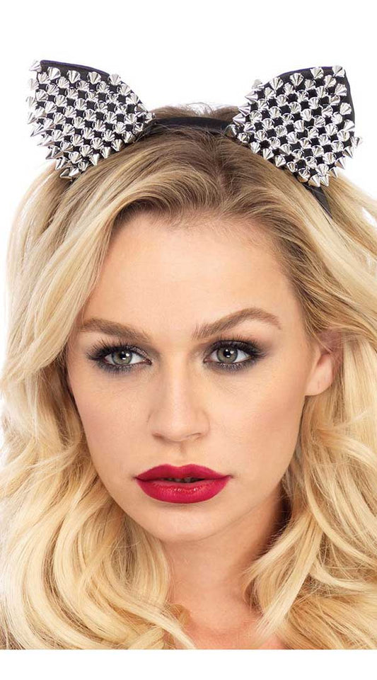 Whispers of Desire: Studded Cat Temptation