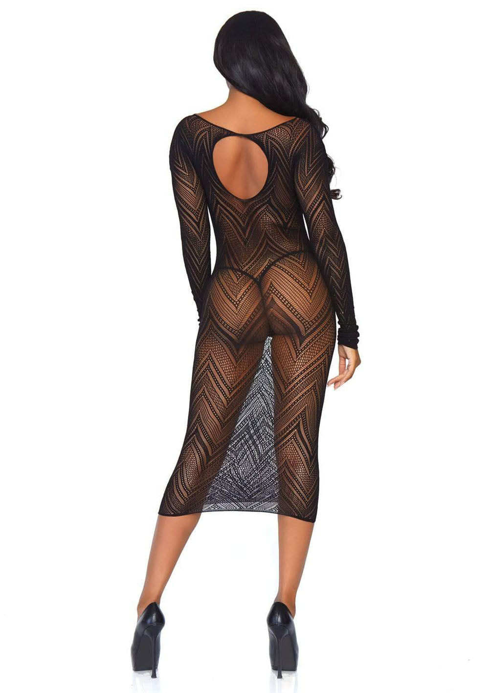 Enticing Embrace: Alluring Fishnet Temptation Dress