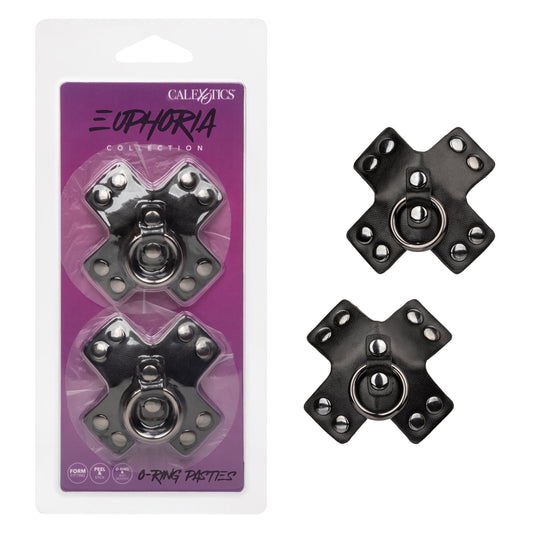 Euphoria's Temptation: Black O-Ring Pasties Unleashed