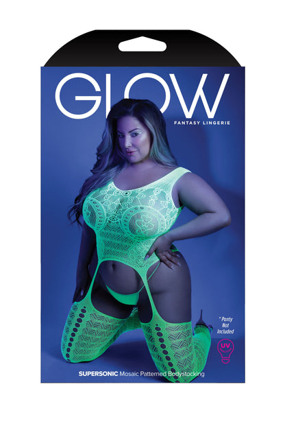 Mosaic Temptation: Unleash Your Curves in Fishnet