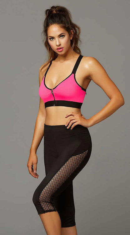Unleash Your Power: Zippered Temptation Sports Bra