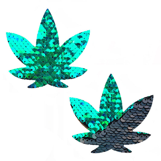 Dazed in Desire: Green to Black Leaf Pasties