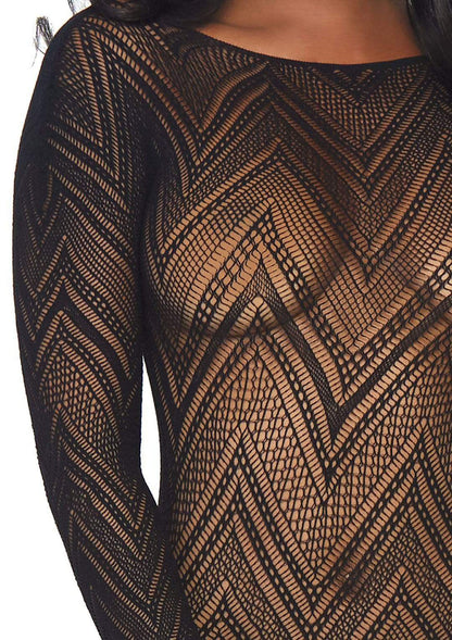 Enticing Embrace: Alluring Fishnet Temptation Dress