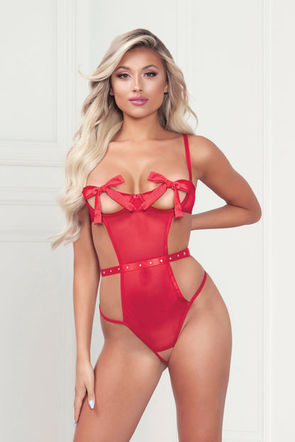 Whispers of Desire: Seductive Mesh Teddy Unveiled