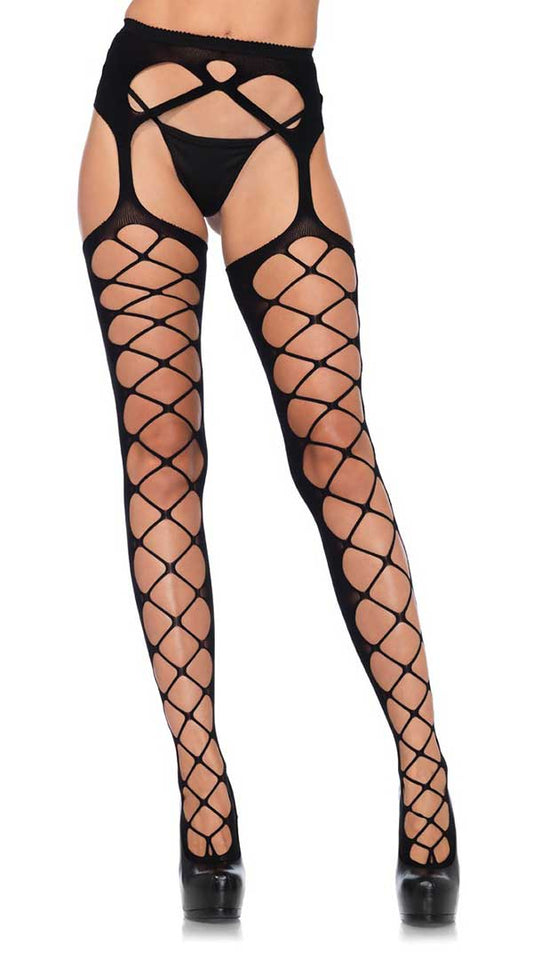 Enticing Diamond Net Stockings to Ignite Desire