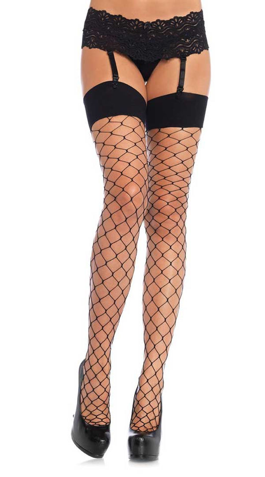 Entangled in Desire: Spandex Net Seduction Stockings
