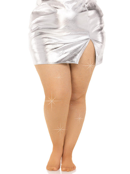 Glimmering Temptation: Caramel Fishnet Enchantment