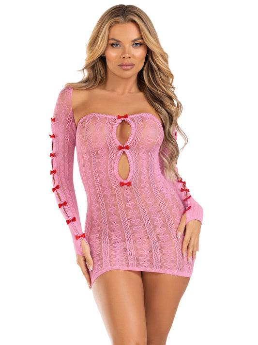 Sweet Surrender: Pink Heart Stripes Unleashed