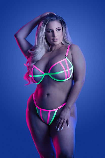 Neon Pink Temptation: Ignite Your Wildest Desires