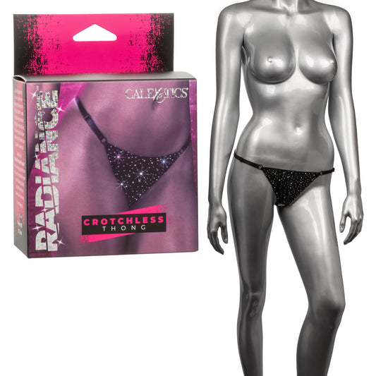 Ignite Your Desires: Black Crotchless Temptation