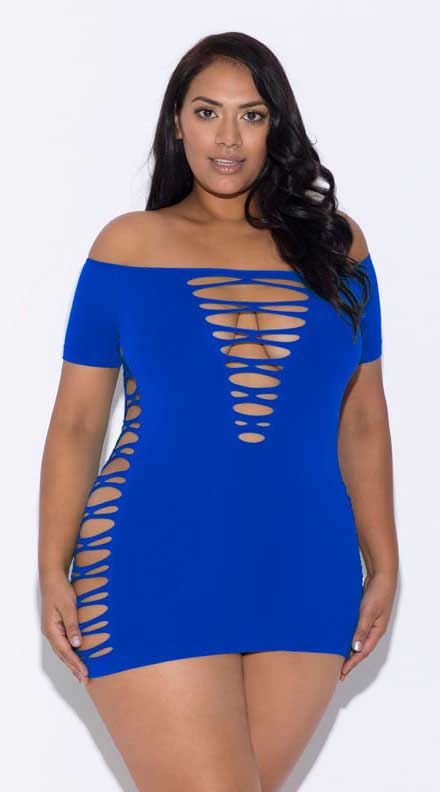 Barely There Temptation Dress - Curvy Queen's Allure