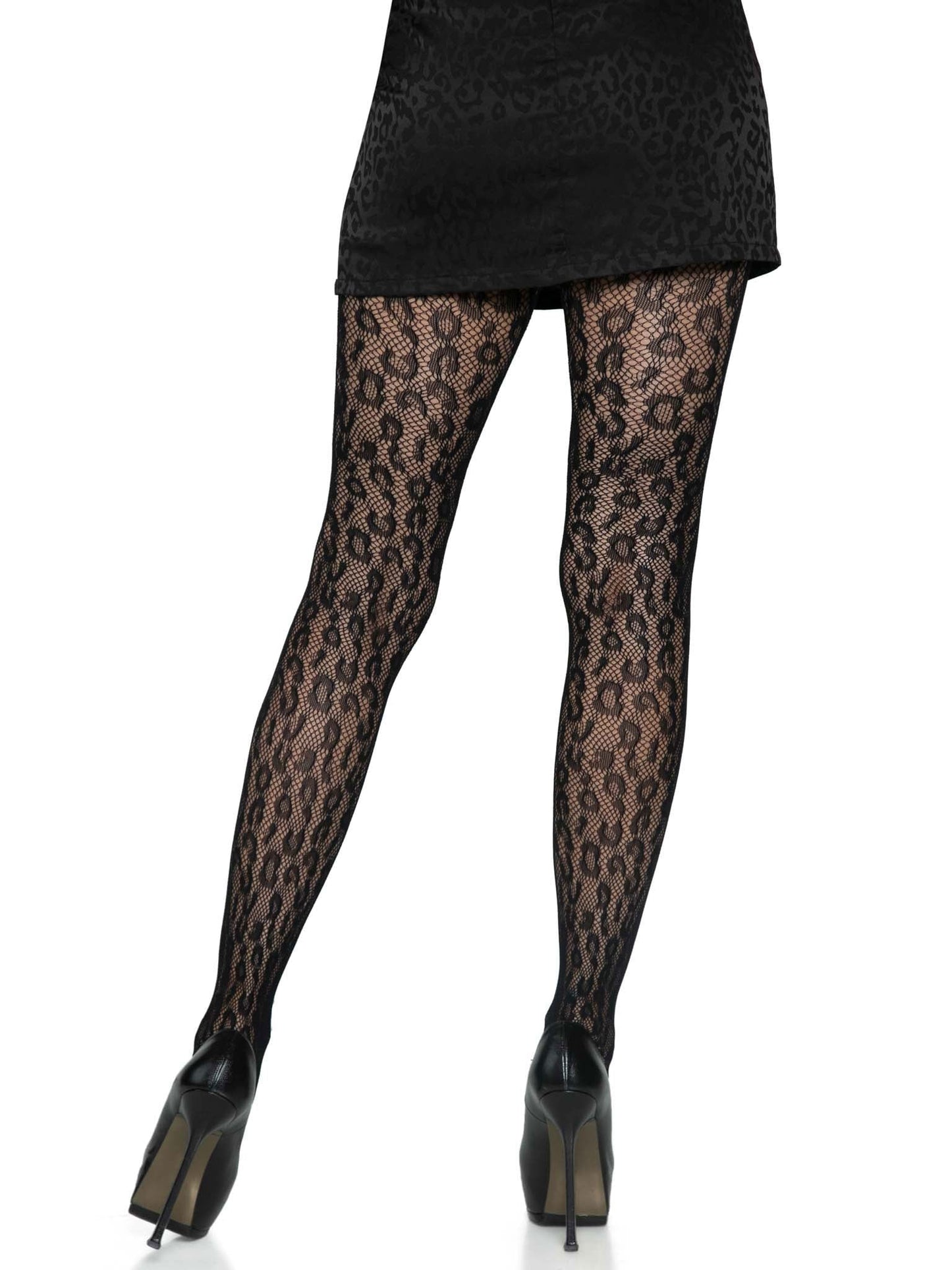 Unleash Your Inner Wildcat in Leopard Lace Tights