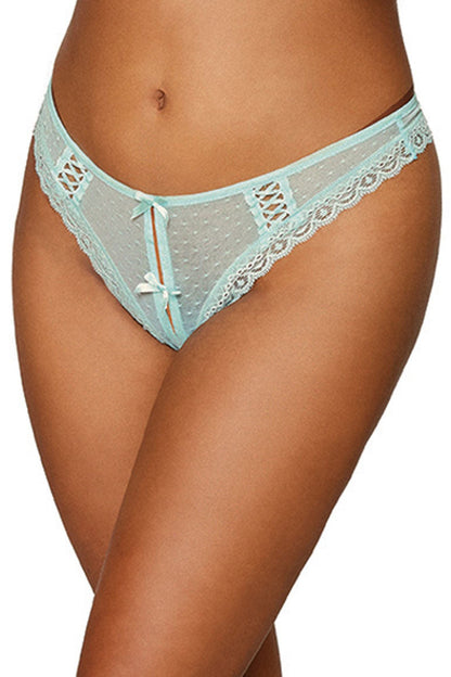 Dare to Desire: Dot Mesh Temptation Thong