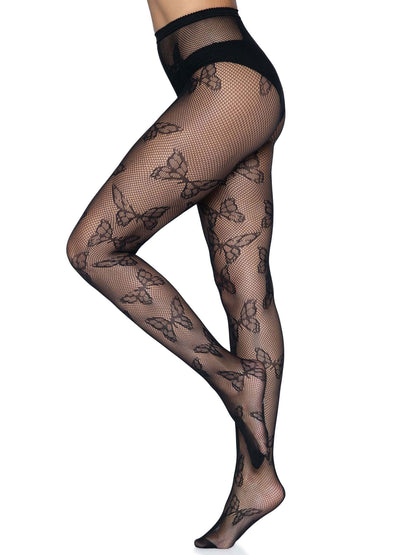 Whispers of Desire Butterfly Net Tights