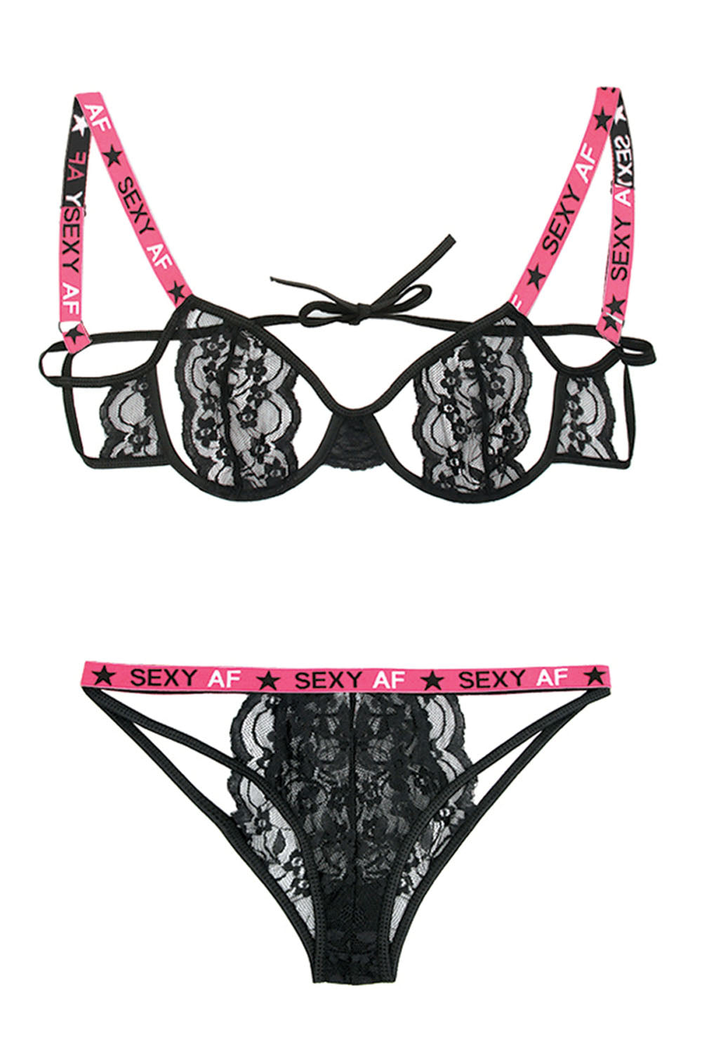 Unleash Your Inner Temptress: Lace Cutout Set