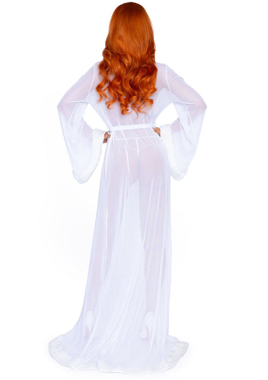 Whispers of Desire: Sheer Fur Trimmed Temptation