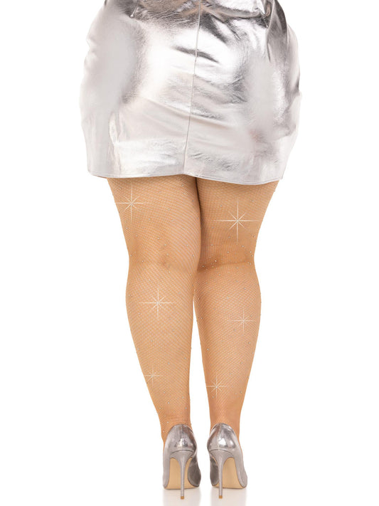 Glimmering Temptation: Caramel Fishnet Enchantment