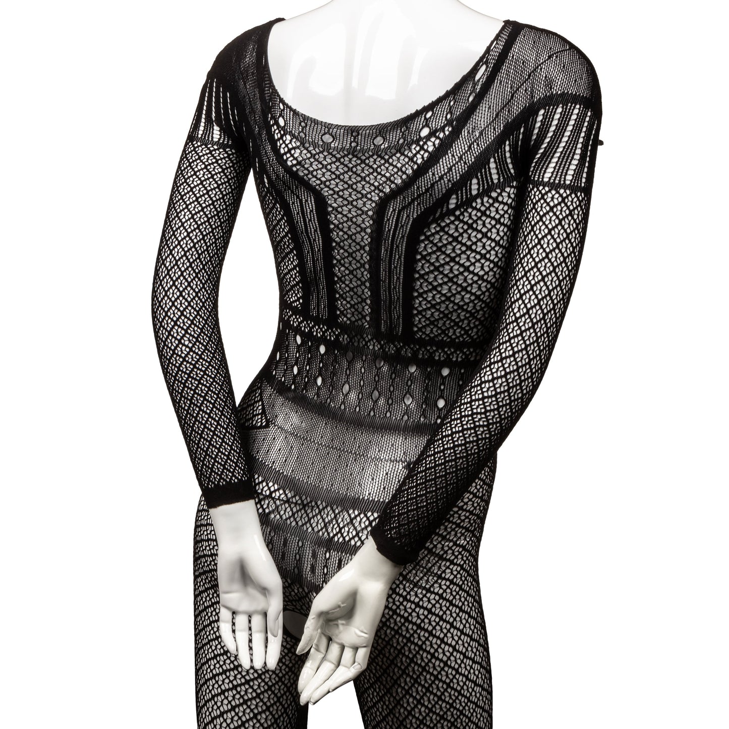 Commanding Desire Lace Bodysuit in Midnight Black