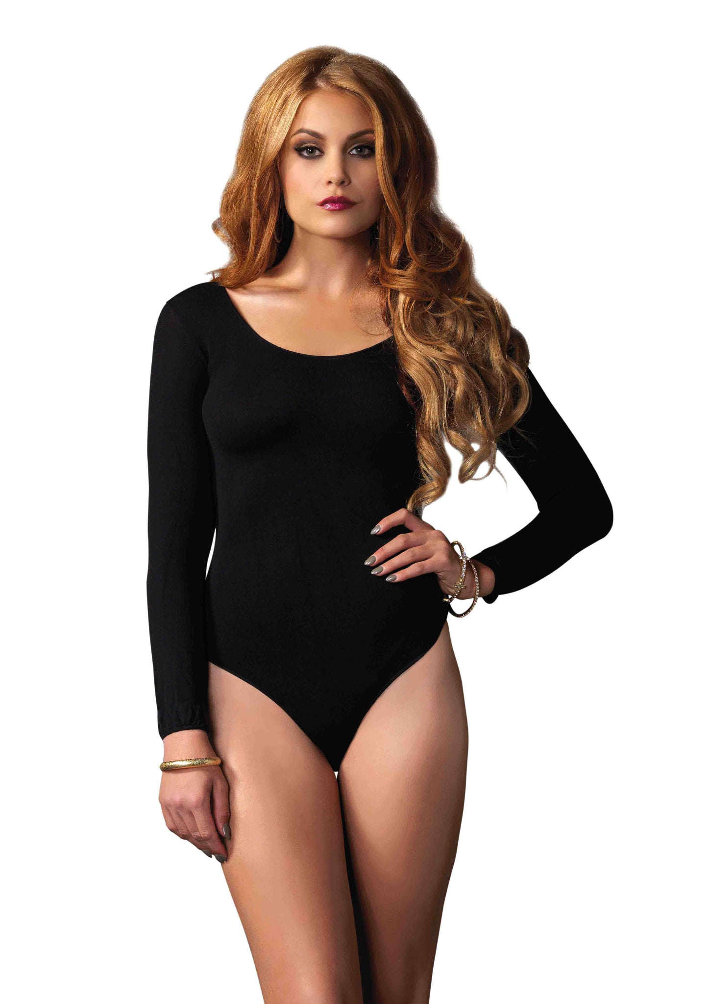 Midnight Temptation Bodysuit in Enigmatic Black