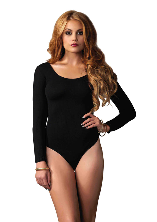 Midnight Temptation Bodysuit in Enigmatic Black