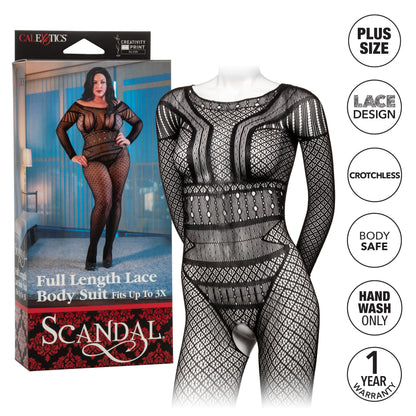 Commanding Desire Lace Bodysuit for Curvy Temptation