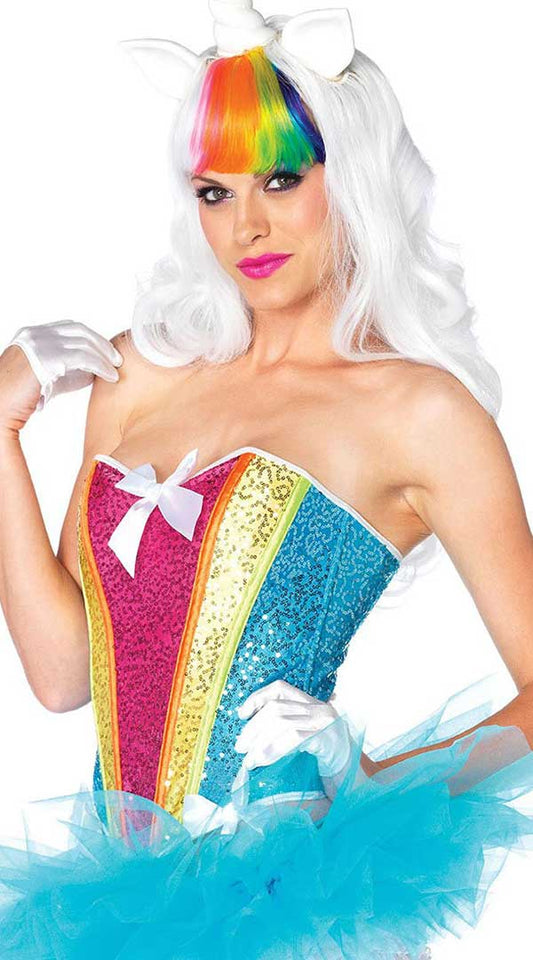 Dazzling Desire Corset: Ignite Your Colorful Fantasy
