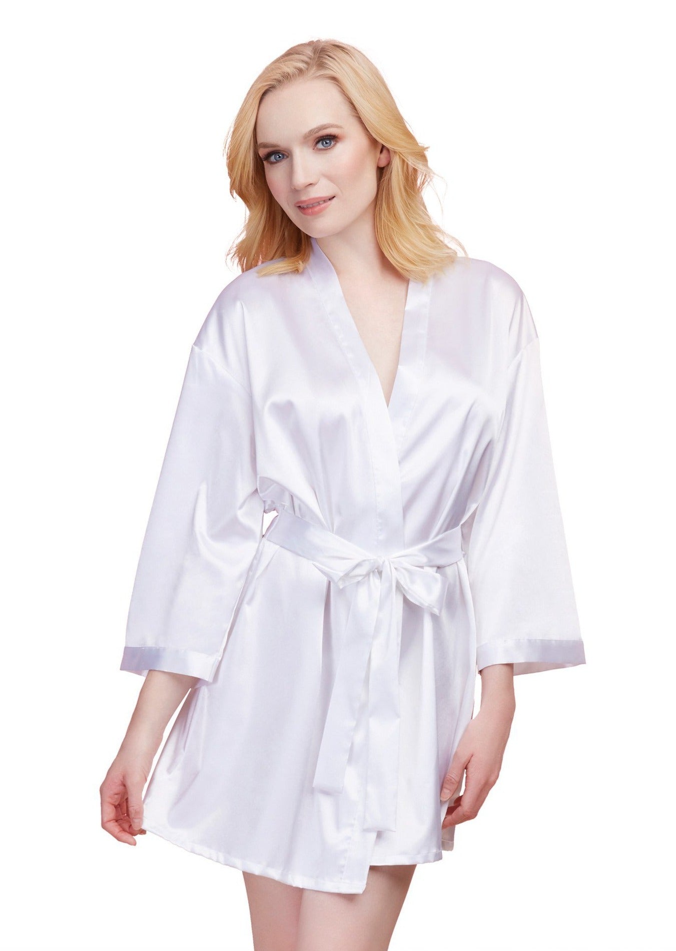 Whispers of Desire Satin Bride Robe