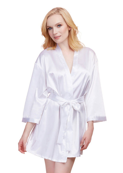 Whispers of Desire Satin Bride Robe