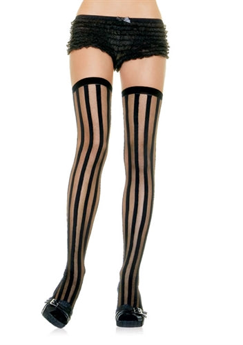 Vertical Temptation: Sheer Stripes to Ensnare Desire