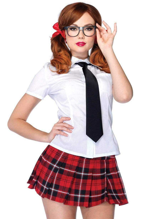 Naughty Scholar's Temptation in White & Red