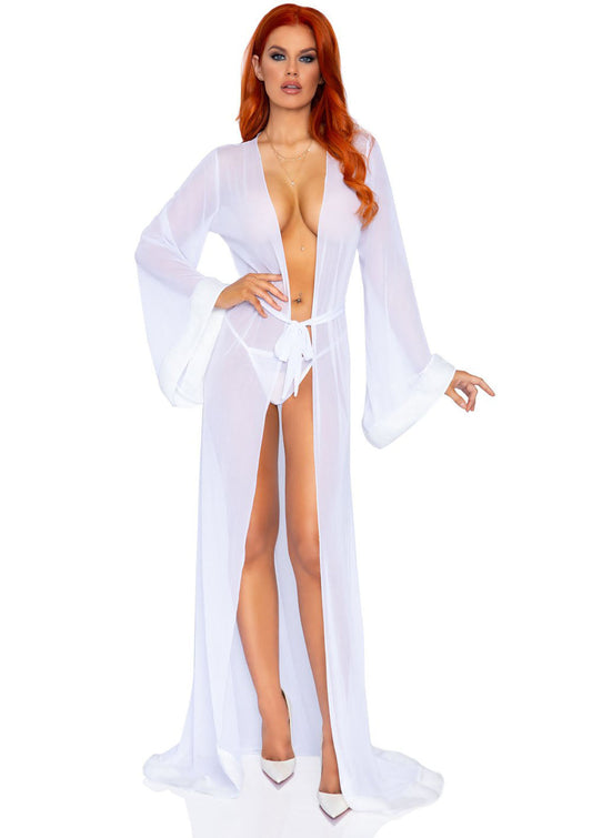Whispers of Desire: Sheer Fur Trimmed Temptation