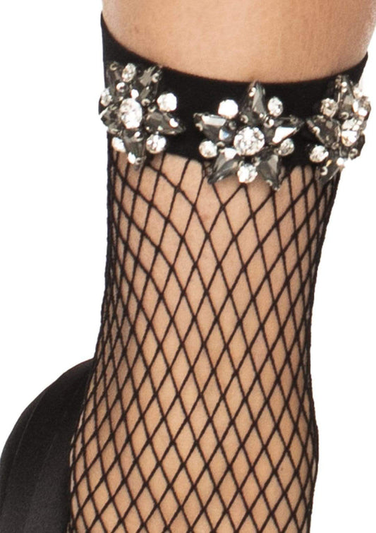 Glimmering Fishnet Anklets: Adorn Your Every Step
