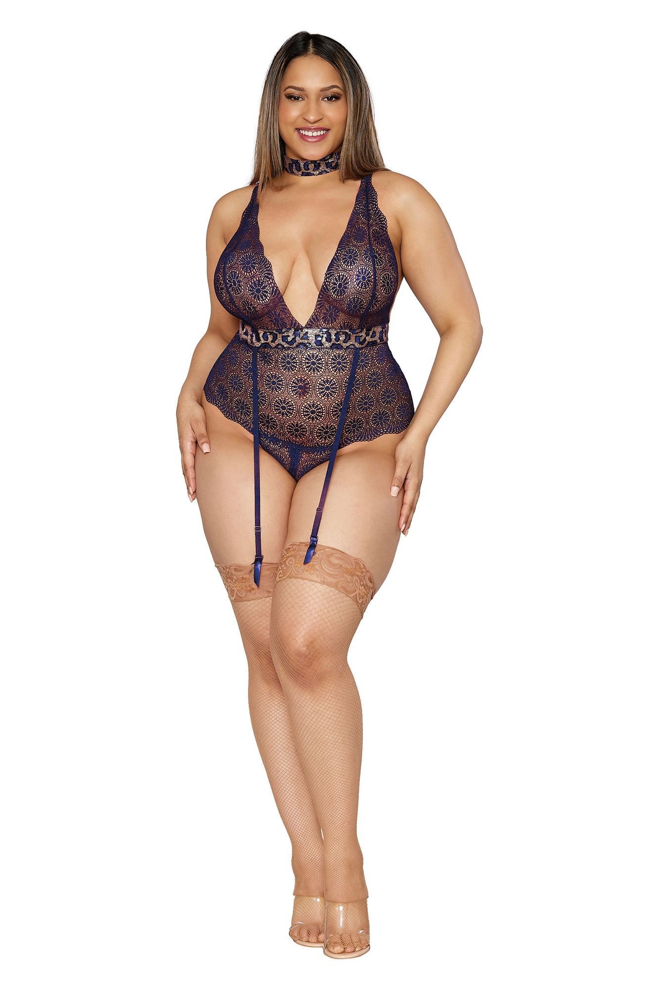 Wild Temptation: Lace Garter Teddy Unleashed