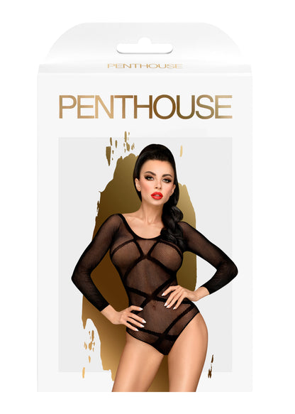 Wrapped in Desire Long-Sleeve Mesh Teddy