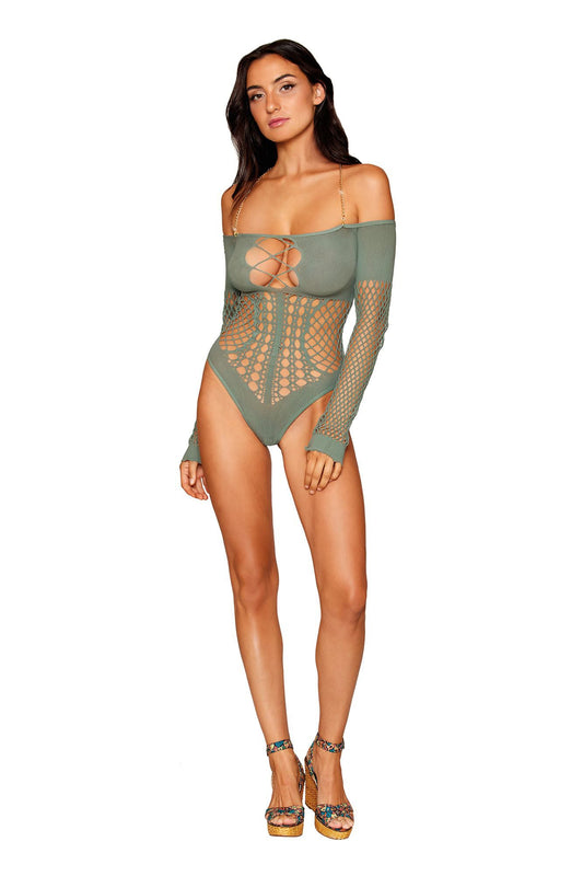 Whispers of Desire: Sage Long Sleeve Temptation