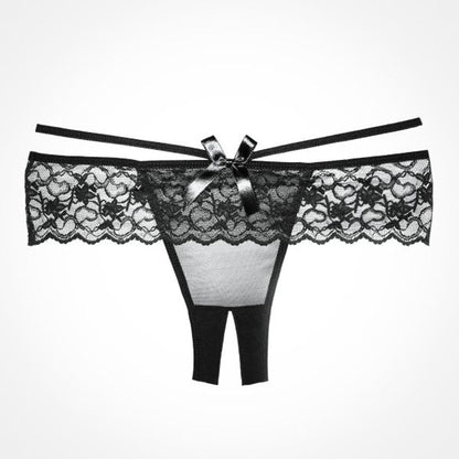 Whispers of Lace: Crotchless Temptation Panty
