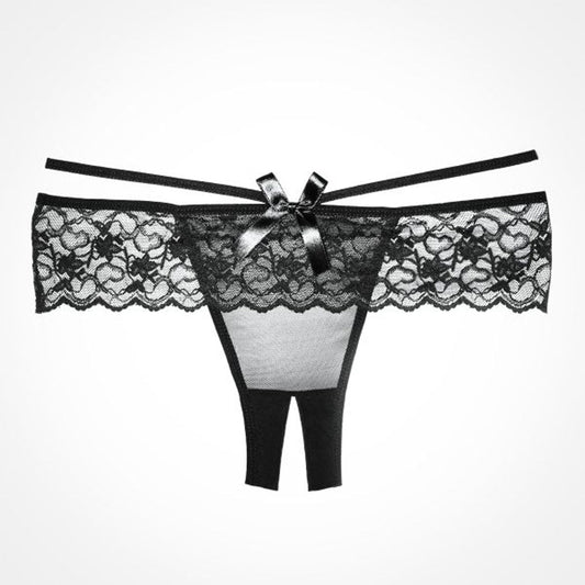 Whispers of Lace: Crotchless Temptation Panty