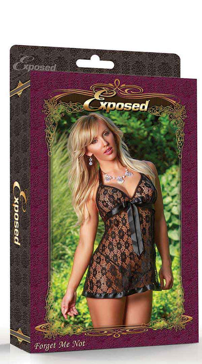 Whispers of Lace: Enchanting Black Temptation Set