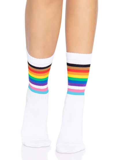 Rainbow Temptation Socks: Ignite Your Boldest Night