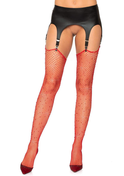 Red Rhinestone Temptation: Ignite Your Night