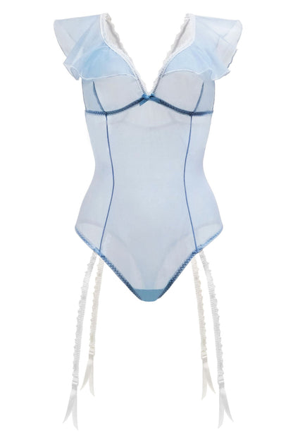 Savor the Night in Blue Ruffled Temptation