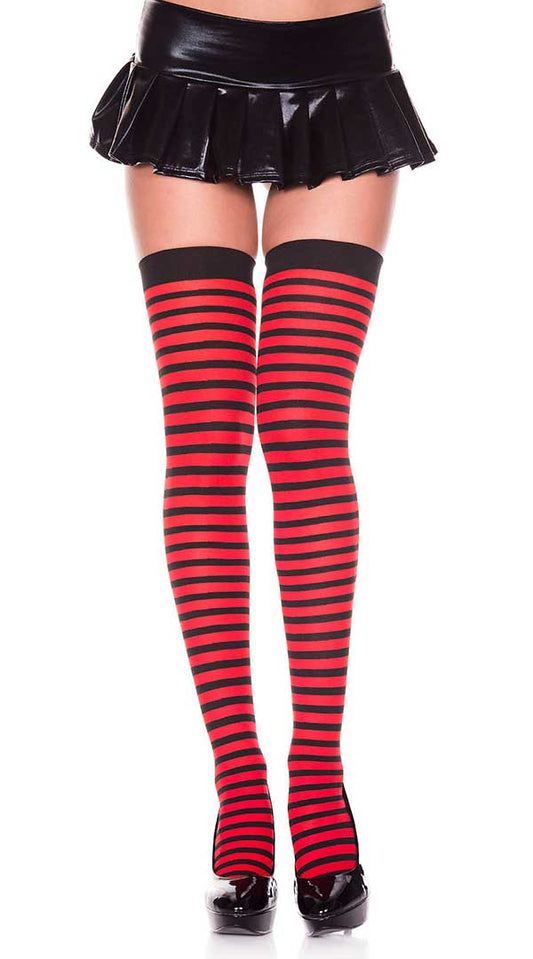 Crimson Stripes That Tempt and Tease
