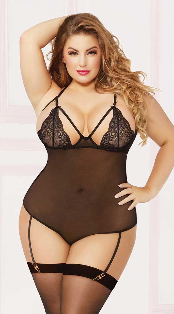 Lustful Nights Mesh Teddy: Unveil Your Desire