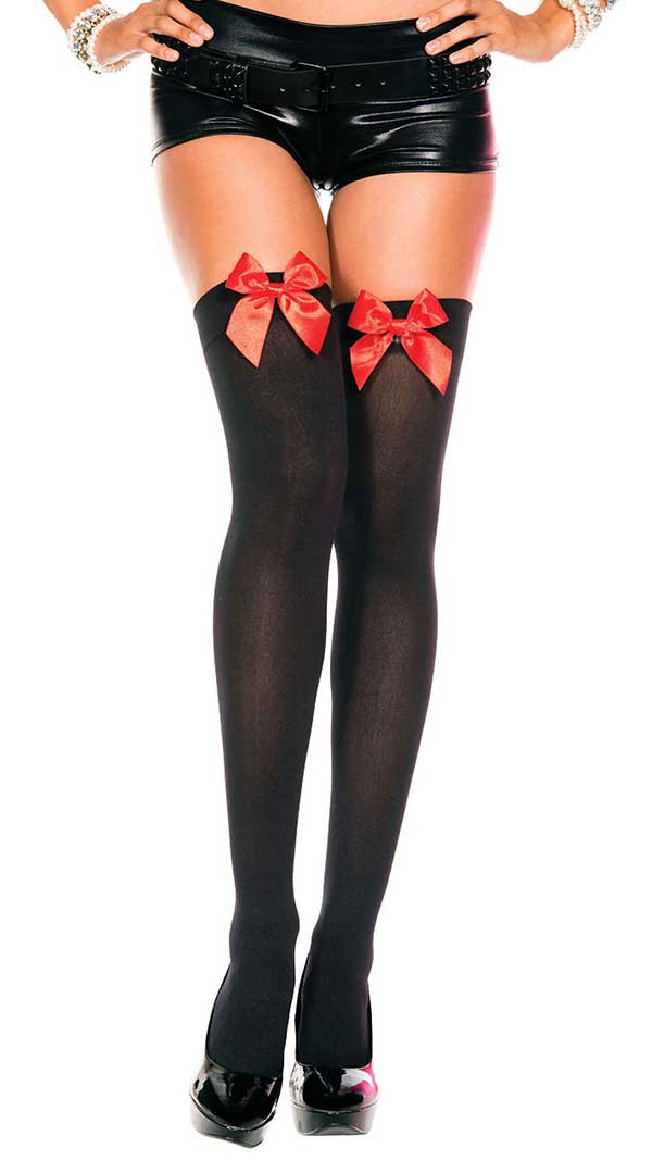 Seductive Satin Bow Thighs: Unleash Your Desire