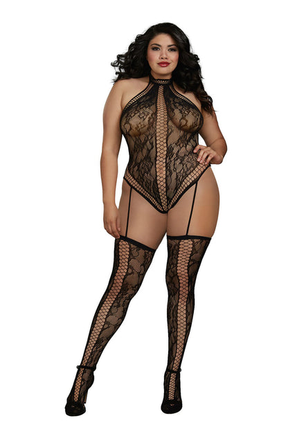Enticing Lace Embrace: Criss-Cross Temptation for Queens