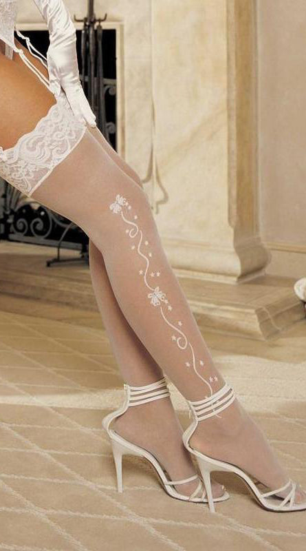 Whispers of Lace: Enchanting Wedding Night Stockings