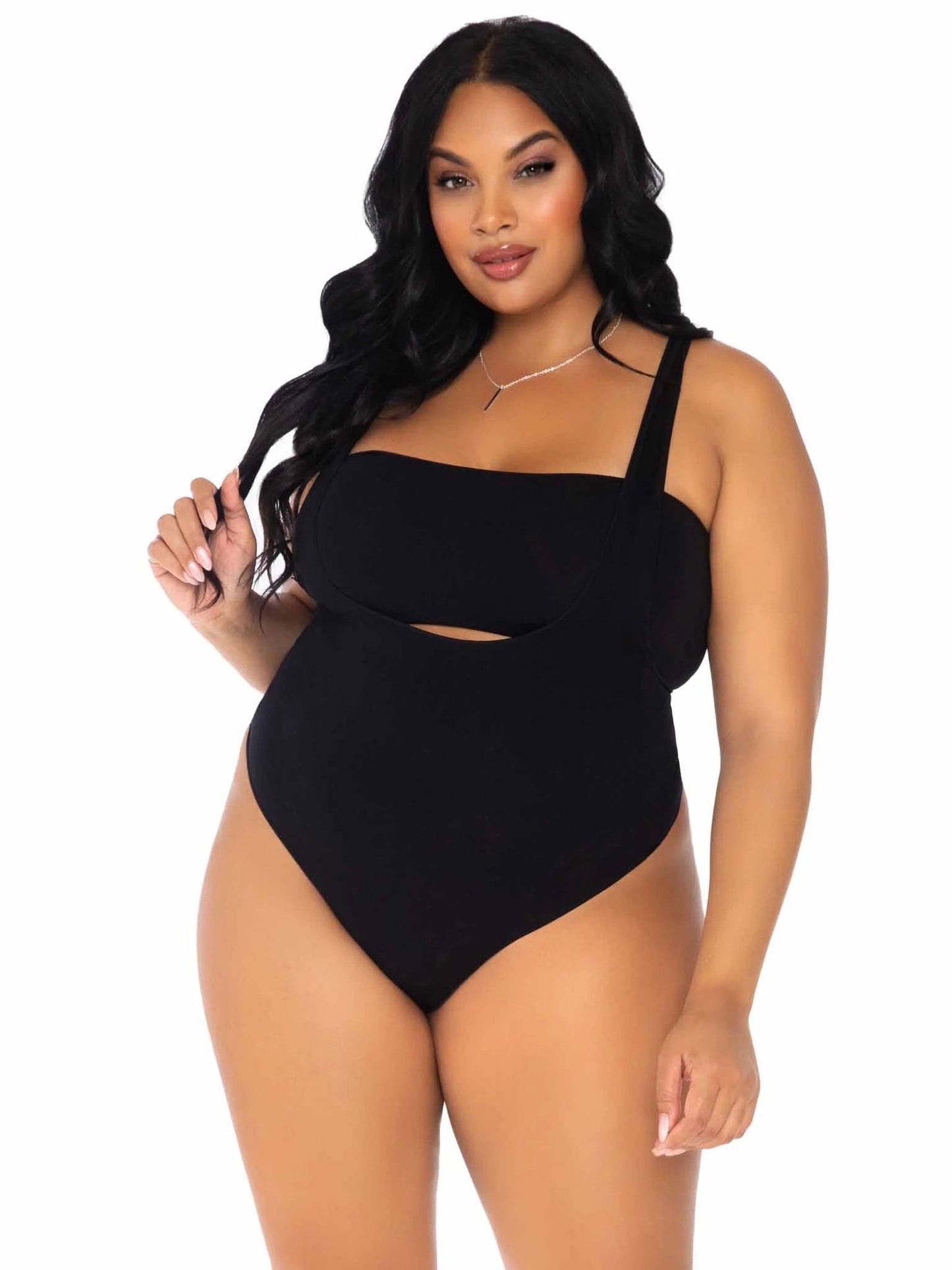 Curvy Temptation: Bandeau & Suspender Seduction