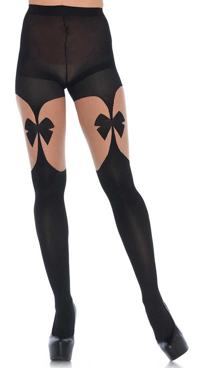 Bows of Desire: Enchanting Garterbelt Tights